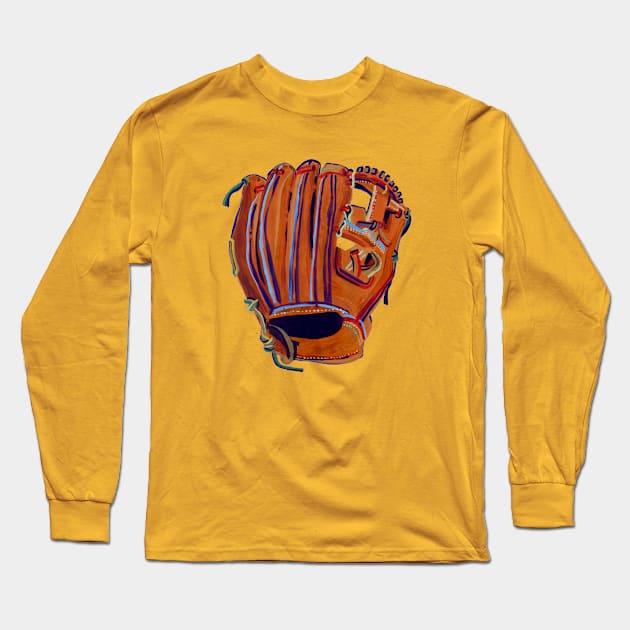 Righthander's Glove Long Sleeve T-Shirt by SPINADELIC